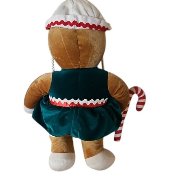 Vintage 1990 Target Gingerbread Plush Girl Doll with Candy Cane large 19 inches - Picture 4 of 12